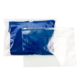 20 Stueck Transparente Blaue Plastik Tuete mit einem Reissverschluss Schieberhal 