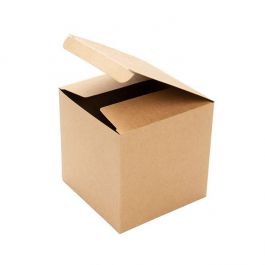 Kraft Pop & Lock-Schachteln 10.2x10.2x10.2cm (25 Stück) [PLB56K]