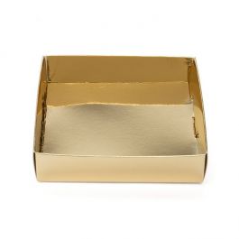 Pappschachtelböden Schimmer Gold 10.5x2.5x11cm (25 Stück) [SG99]