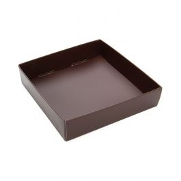 Pappschachtelböden Schokoladenbraun 10.5x2.5x11cm (25 Stück) [CB99]