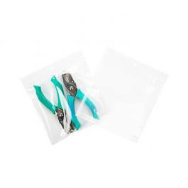 Druckverschlussbeutel mit Aufhängeloch 15x15cm Transparent PP 75 Mikron (100 Stück) [Z3R66]