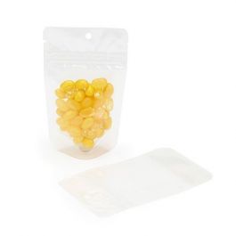 Standbodenbeutel Transparent 8x5x13cm | 28 Gramm mit Aufhängeloch (100 Stück) [ZBG1H]