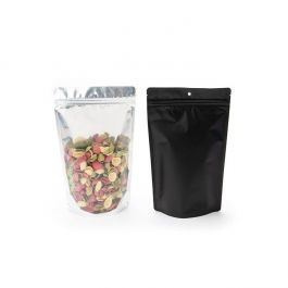 Standbodenbeutel Transparent/Metallisiert 17x9x28.5cm | 340 Gramm (100 Stück) [ZBG4C]