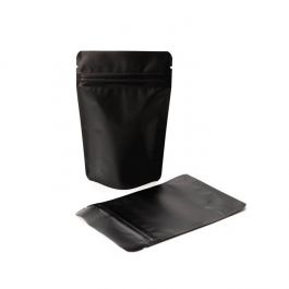 Standbodenbeutel Mattschwarz 10.2x6x15.2cm | 57 Gramm (100 Stück) [ZBGM2MB]
