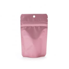 Standbodenbeutel Rosé Gold 8x5x13cm mit Aufhängeloch | 28 Gramm (100 Stück) [ZBGM1RG]