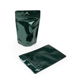 Standbodenbeutel Grün 13x8x20.5cm | 110 Gramm mit Aufhängeloch (100 Stück) [ZBGM3HGH]
