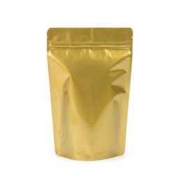 Standbodenbeutel Gold 14.9x8.9x23.2cm | 310 Gramm (100 Stück) [ZBGM7G]