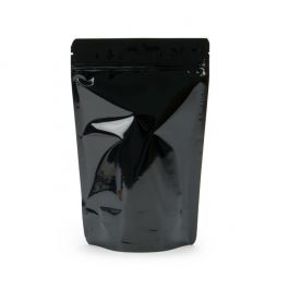 Standbodenbeutel Schwarz 14.9x8.9x23.2cm | 310 Gramm (100 Stück) [ZBGM7B]