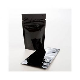 Standbodenbeutel Schwarz 21x9x29cm | 510 Gramm (100 Stück) [ZBGM5B]