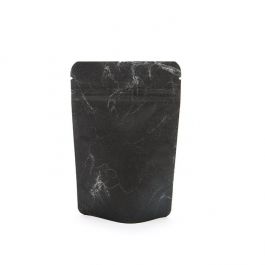 Standbodenbeutel Reispapier Schwarz 10.2x6x15.2cm | 57 Gramm (100 Stück) [ZBGR2SB]