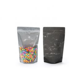 Standbodenbeutel Reispapier/Transparent 17x9x28.5cm | 340 Gramm (100 Stück) [ZBGR4RC]