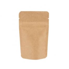 Standbodenbeutel Kraft 13x8x20.5cm | 110 Gramm (100 Stück) [ZBGSK3]