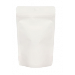 Standbodenbeutel Weiß Kraft 10.2x6x15.2 cm | 57 Gramm (100 Stück) [ZBGSK2W]