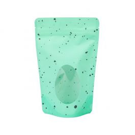 Standbodenbeutel Mint Grün Speckled Egg 13x7,9x20,6 cm (25 Stück) [ZBGSW3ER]