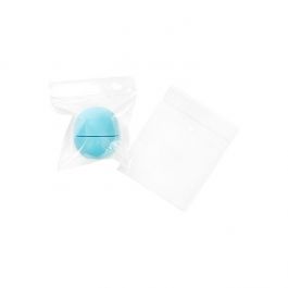 Druckverschlussbeutel mit Euroloch 7.5x7.5cm Transparent PP 50 Mikron (100 Stück) [ZC33V]