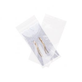 Druckverschlussbeutel mit Euroloch 7.5x15cm Transparent PP 50 Mikron (100 Stück) [ZC36V]