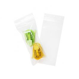 Druckverschlussbeutel 7.5x18cm Transparent PP 50 Mikron (100 Stück) [ZC37]