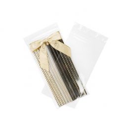 Druckverschlussbeutel mit Luftloch 10x20.5cm Transparent PP 50 Mikron (100 Stück) [ZC48V]