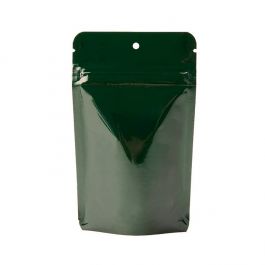 Standbodenbeutel Grün 8x5x13cm mit Aufhängeloch | 28 Gramm (100 Stück) [ZBGM1HGH]