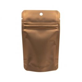 Standbodenbeutel Bronze 8x5x13cm mit Aufhängeloch | 28 Gramm (100 Stück) [ZBGM1BZH]