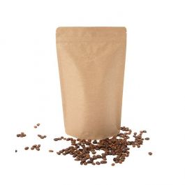 Standbodenbeutel Kraft 17.1x8.9x28.6cm 340 Gramm mit Ventil (100 Stück) [ZBGM4K]