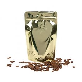 Standbodenbeutel Gold 14.9x8.9x23.2cm mit Ventil (100 Stück) [ZBGM7SGV]