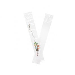 Druckverschlussbeutel mit Euroloch 5x30.5cm Transparent PP 50 Mikron (100 Stück) [ZR212]